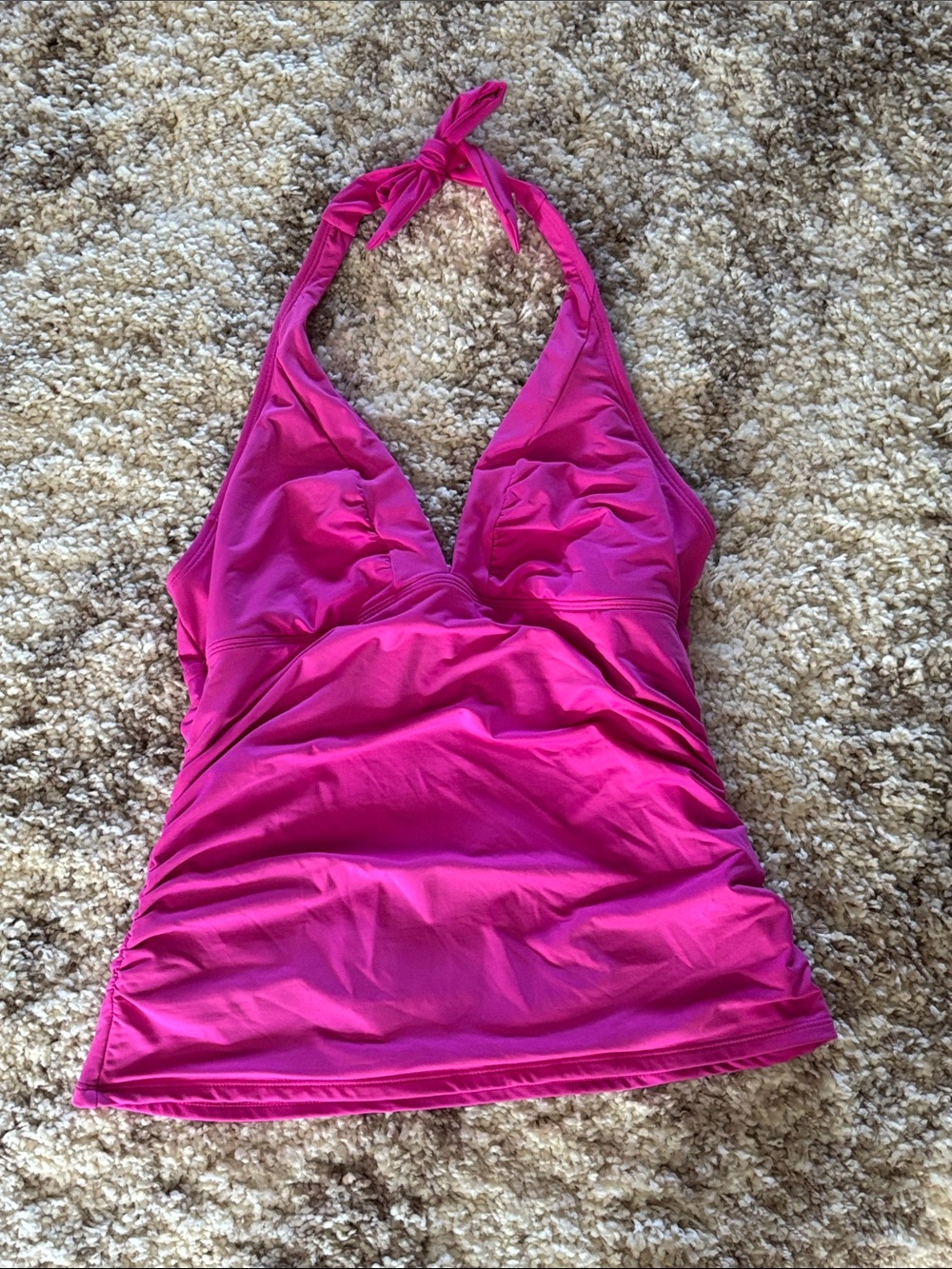 Athleta Hot Pink Halter Tankini Top